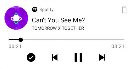 can't u see me, by txt.